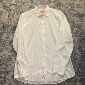 Tallia White Button Down Shirt Slim Fit 16.5 - 34/35